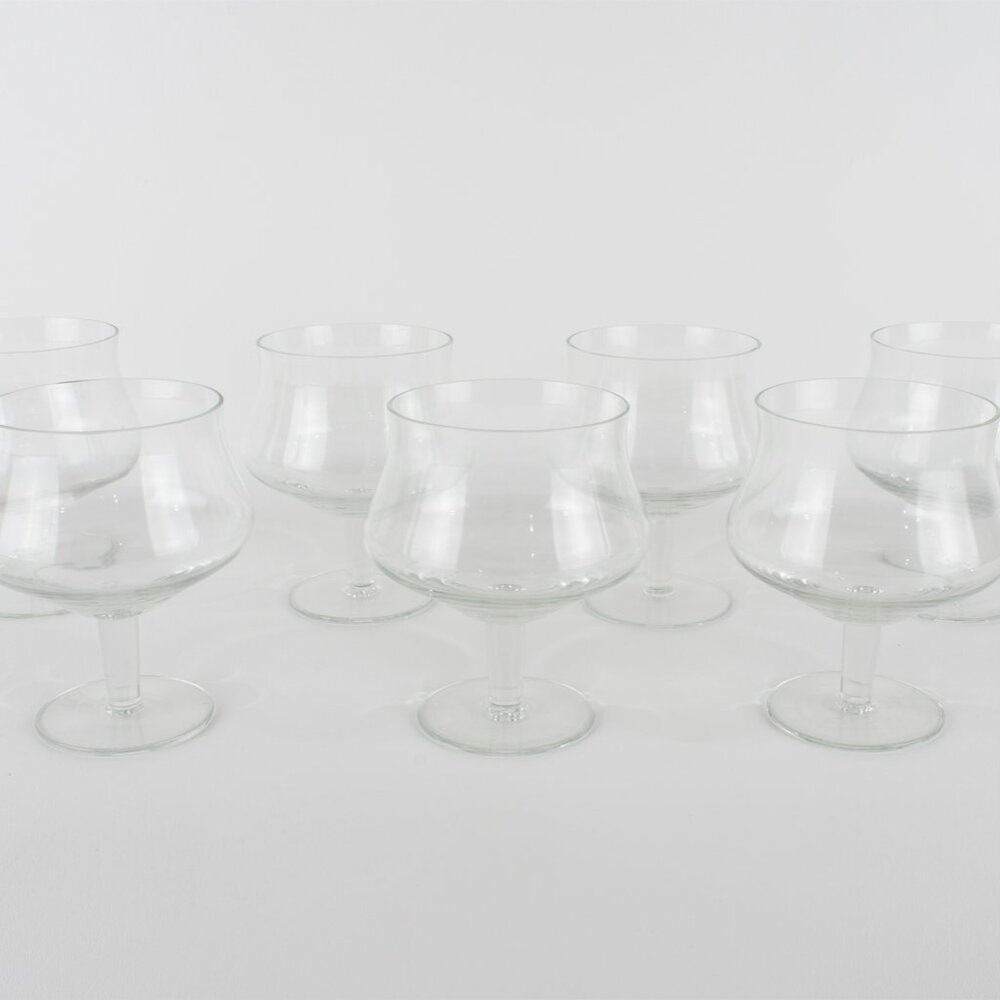Set of 7 Pieces Glass Dish Container for Shrimp Cocktail, Ice Cream, Fruit Salad